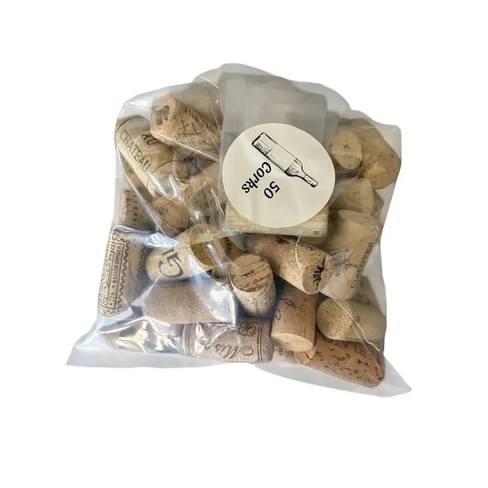 50 Natural And Synthetic Corks From Wine Bottles For Crafts, Weddings, Decor